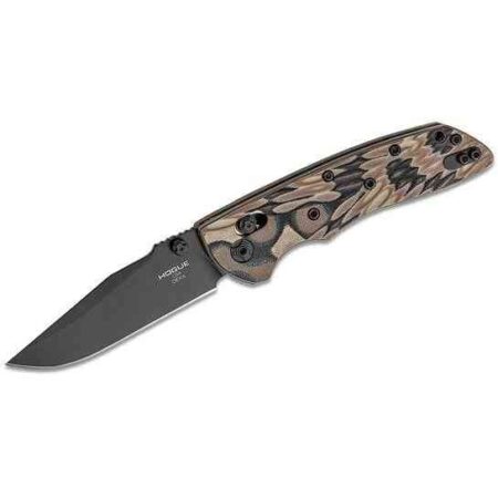 HOGUE DEKA 3.25" CLIP POINT G10 DARK EARTH HANDLE BLACK CERAKOTE